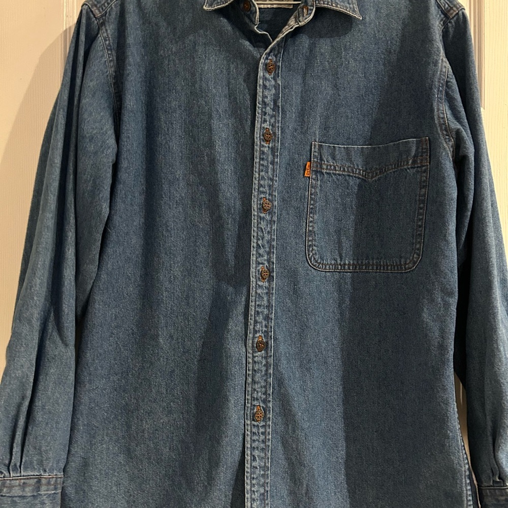 Levi's Blue Denim Button-Down Shirt